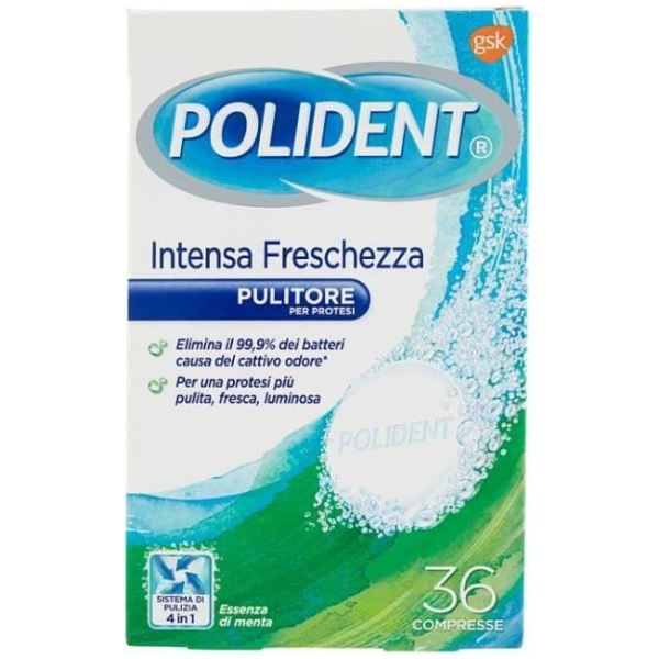 Polident Compresse x 36 Intensa Freschezza