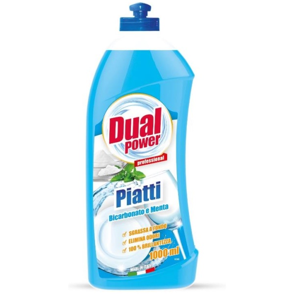 Dual Power Piatti 1000ml Bicarbonato e Menta