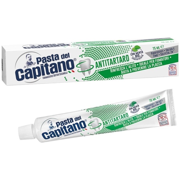 Pasta del Capitano Dentifricio 100ml Antitartaro Menta Bio