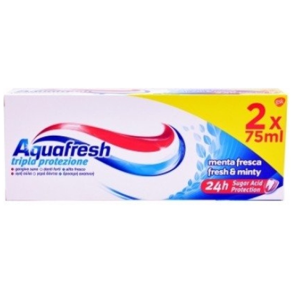 Aquafresh Dentifricio 75ml x 2 Classico