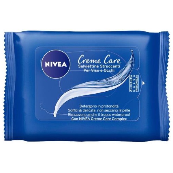 Nivea Salviette Struccanti x 25 Creme Care