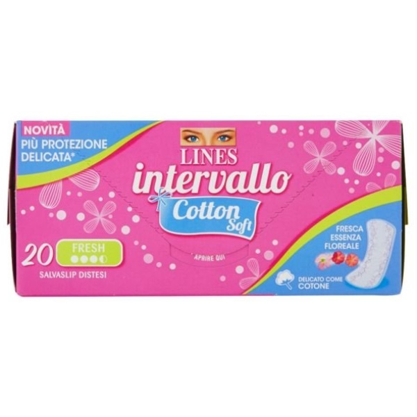 Lines Intervallo Fresh Cotton Soft x 20 Distesi