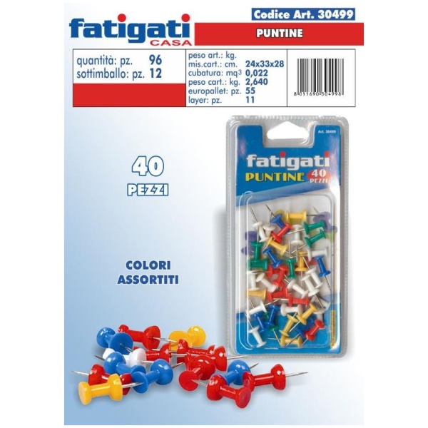 Fatigati Puntine 40pz (30499)