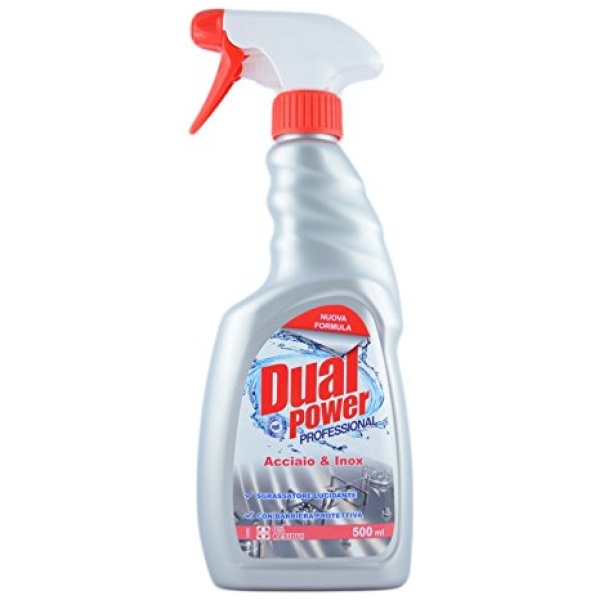 Dual Power Acciaio 500ml Spray