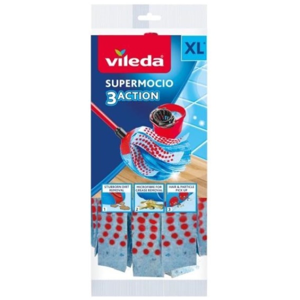 Vileda Mocho Ricambio Fiocco 3Action XL