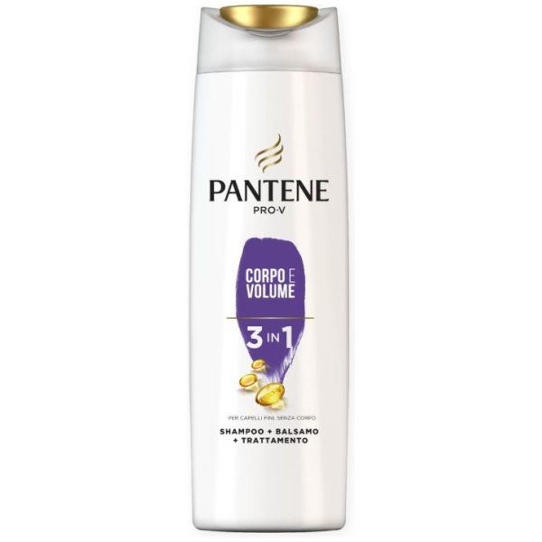 Pantene Shampo 3in1 225ml Corpo e Volume