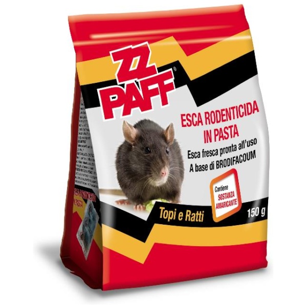 ZZ Paff Esca Rodenticida Topi 150g