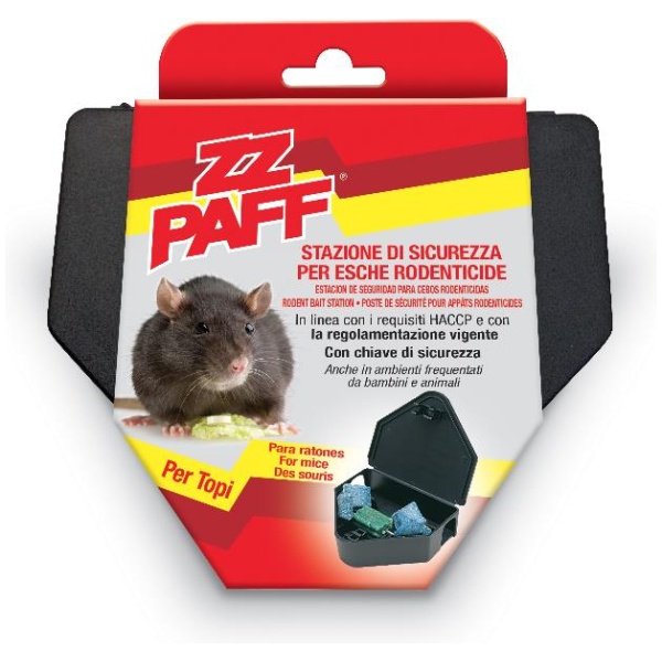 ZZ Paff Stazione di Sicurezza per Esche Rodenticide