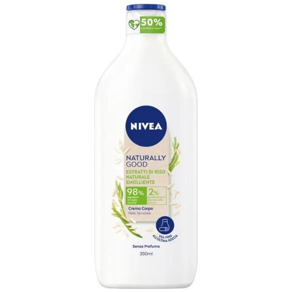 Nivea Naturally Good Fluida 350ml Estratti di Riso