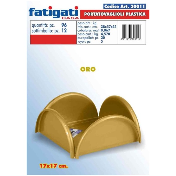 Fatigati Portatovaglioli Oro (30011)