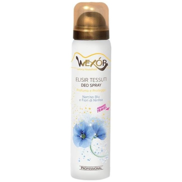 Wexor Elisir Tessuti Travel 100ml Spray Narciso Blu e Fiori di Ninfea