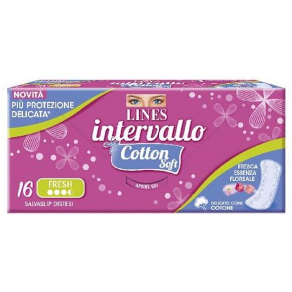 Lines Intervallo Fresh Cotton Soft x 16 Distesi