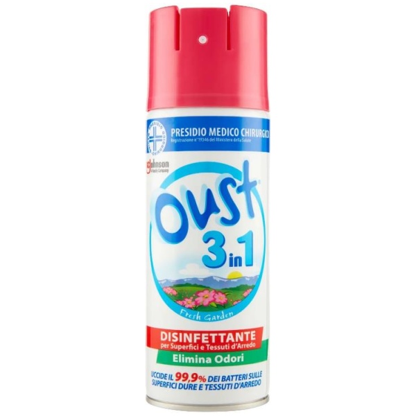 Oust Deo Spray 400ml 3in1 Fresh Garden