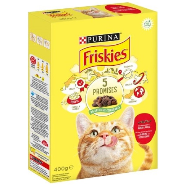 Friskies Gatti Crocchette 400gr Manzo e Pollo