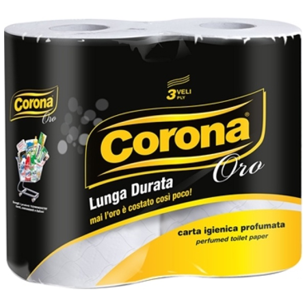 Corona Oro Igienica Rotoloni x 4