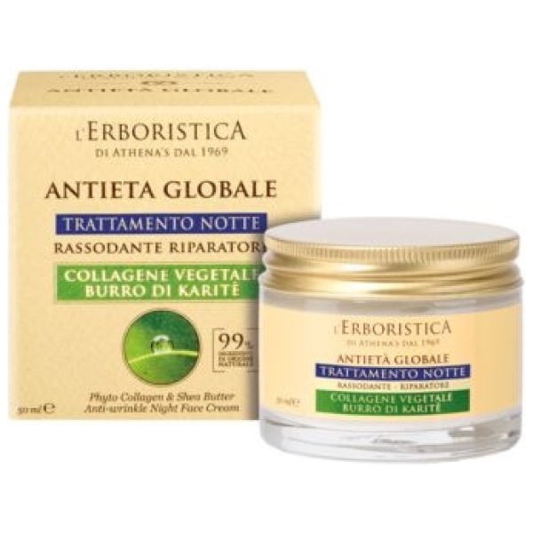 L'Erboristica Crema Viso Notte 50ml Collagene Vegetale