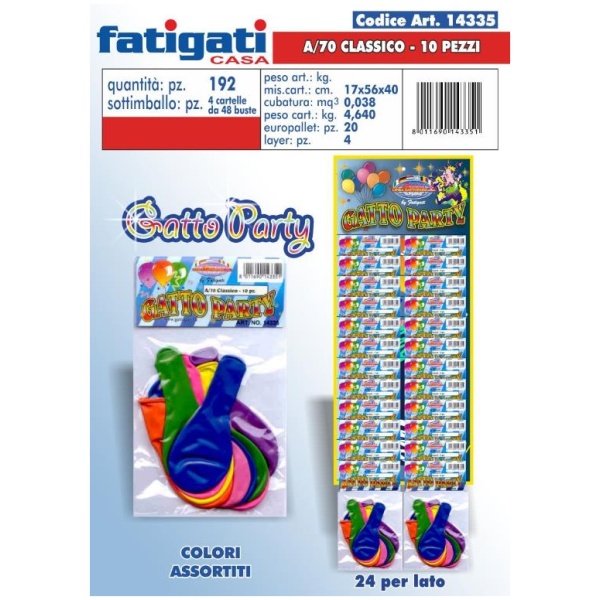 Fatigati Palloncini x 10 (14335)