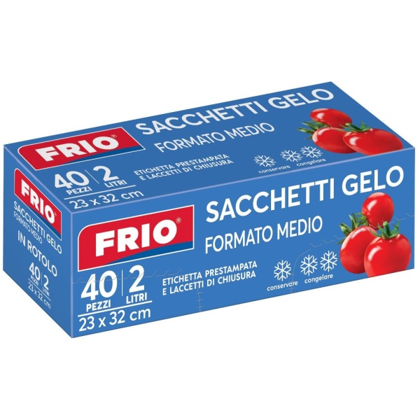 Frio Sacchetti Gelo 23x32 in Rotolo x 40