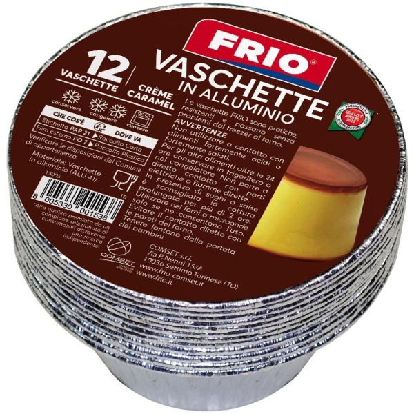 Frio Vaschette Alluminio T8 x 12