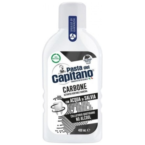 Pasta Del Capitano Collutorio 400ml Carbone