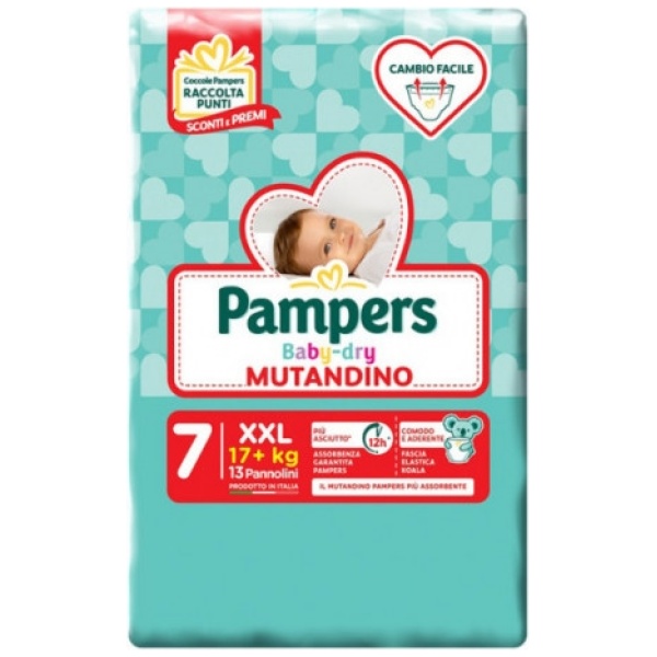 Pampers Baby-dry Mutandino x 13 XXL