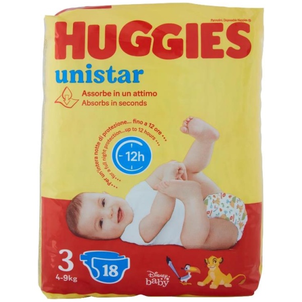 Huggies Unistar 4/9 x 18