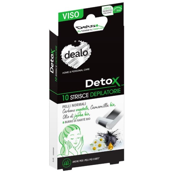 Dealo Detox Strisce Depilazione Viso x 10