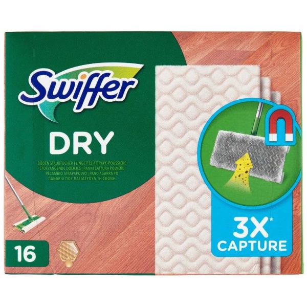 Swiffer Panni Ricambio x 16 Legno e Parquet