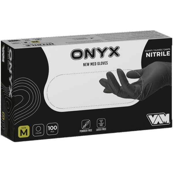 New Med Guanti Nitrile Onyx x 100 S