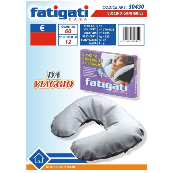 Fatigati Cuscino Gonfiabile da Viaggio (30430)