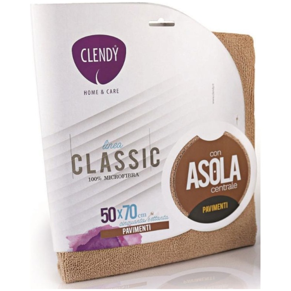 Clendy Classic Panno Microfibra Pavimenti 50x70cm con Asola