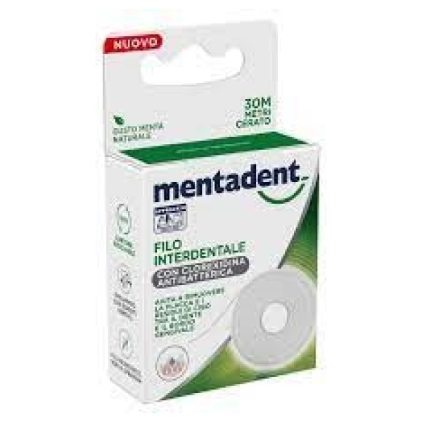 Mentadent Filo Interdentale Cerato 30mt