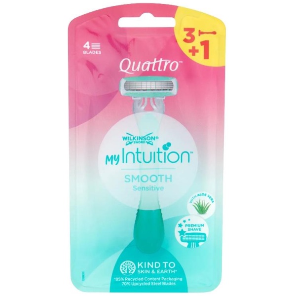 Wilkinson Quattro x 3+1 Smooth Sensitive