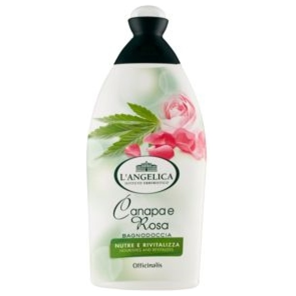 L'Angelica Bagnodoccia 500ml Canapa e Rosa