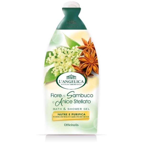 L'Angelica Bagnodoccia 500ml Fiore di Sambuco e Anice Stellato