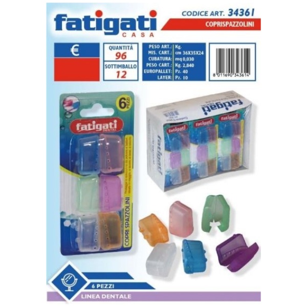 Fatigati Coprispazzolino x 6 (34361)