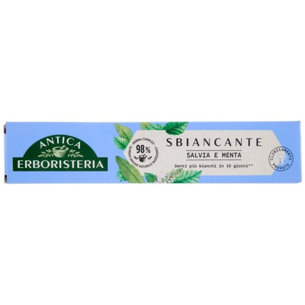 Antica Erboristeria Dentifricio 75ml Sbiancante Salvia e Menta