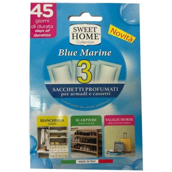 Sweet Home Sacchetti Profumati x 3 Blue Marine