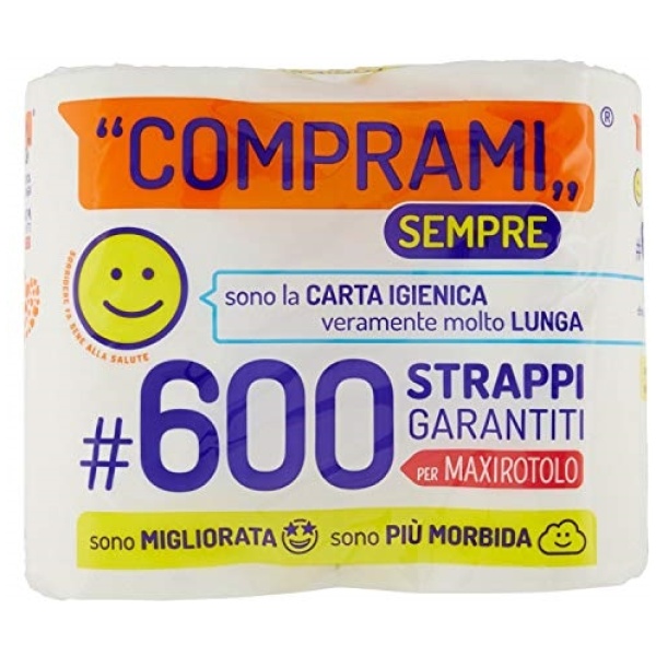 Perla Comprami Igienica x 4 Rotoloni