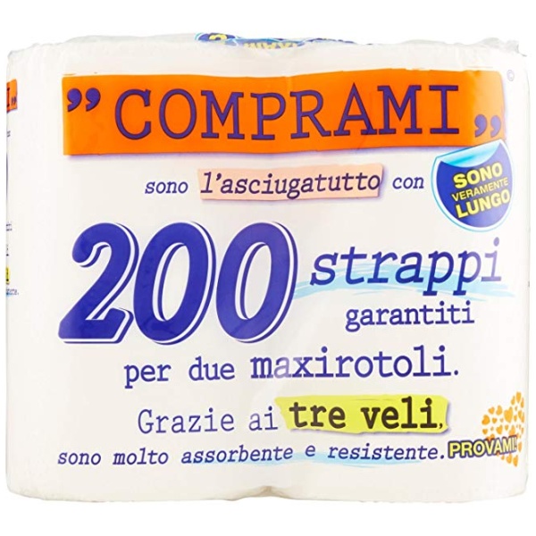 Perla Comprami Asciugatutto x 2 Rotoloni