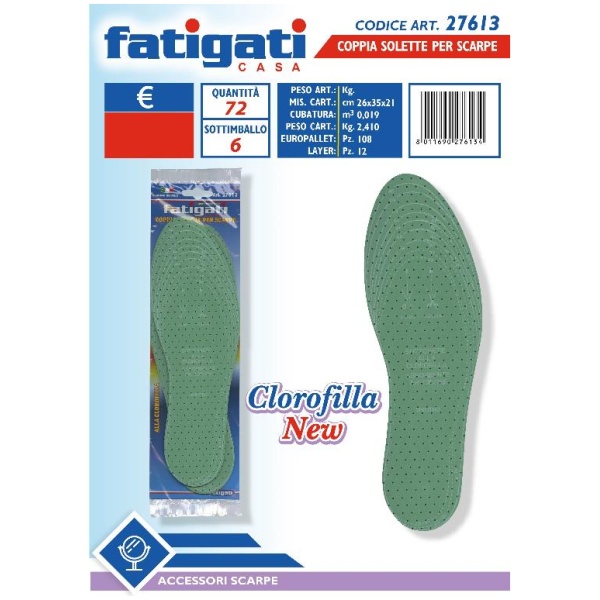 Fatigati Coppia Solette Scarpe Clorofilla (27613)