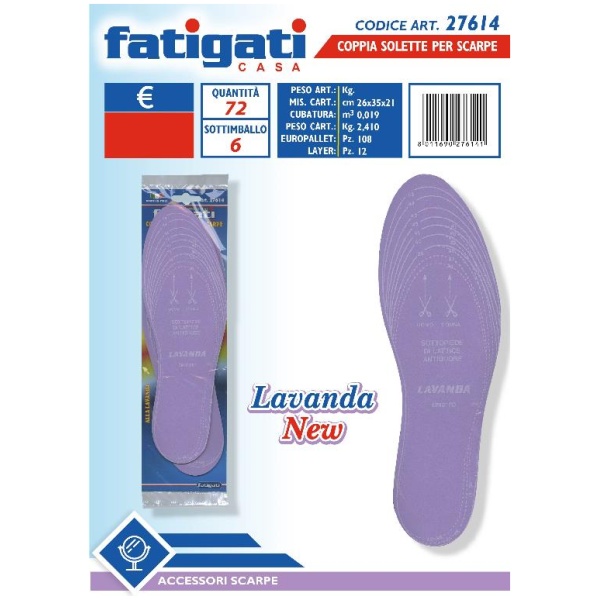 Fatigati Coppia Solette Scarpe Lavanda (27614)