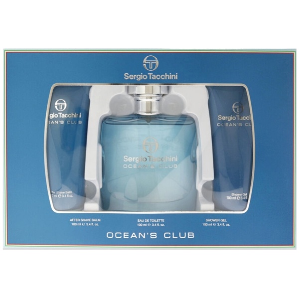 Sergio Tacchini Ocean's Club Edt 100ml Vapo + After Shave Balm 100ml + Shower Gel 100ml