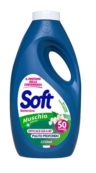 Soft Liquido Lavatrice 50mis. Muschio Bianco