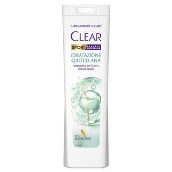 Clear Sport Shampoo 225ml Idratazione Quotidiana