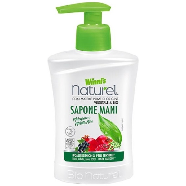 Winni's Naturel Sapone Liquido 250ml Melograno e Mirtillo Nero