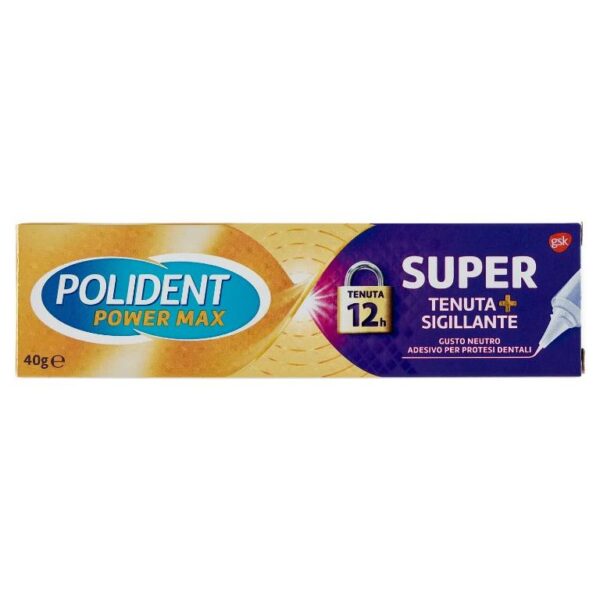 Polident Power Max Adesivo 40gr Super