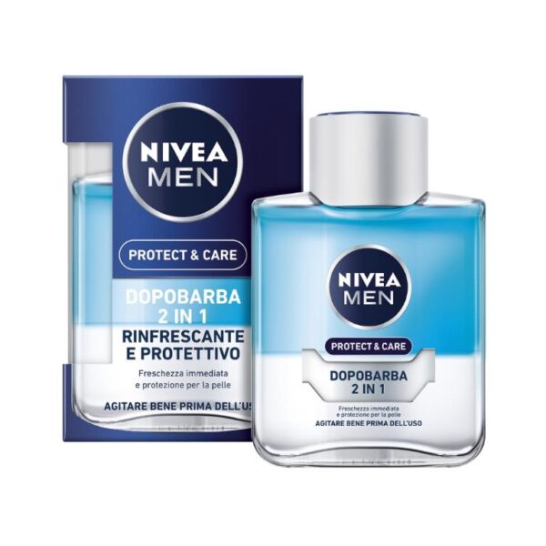 Nivea for Men After Shave 2in1 100ml Protect & Care Rinfrescante e Protettivo