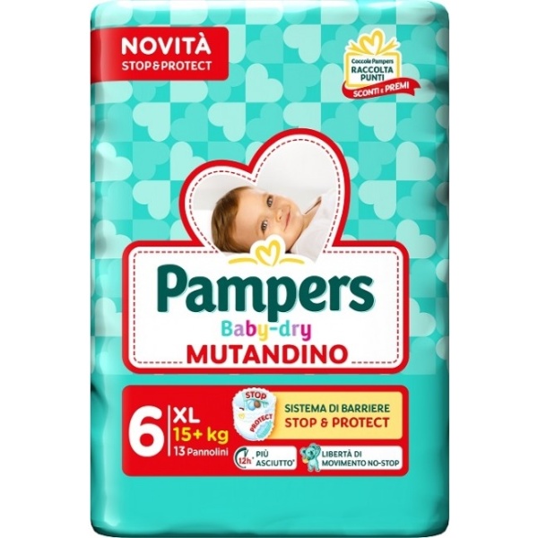 Pampers Baby-dry Mutandino x 13 XL