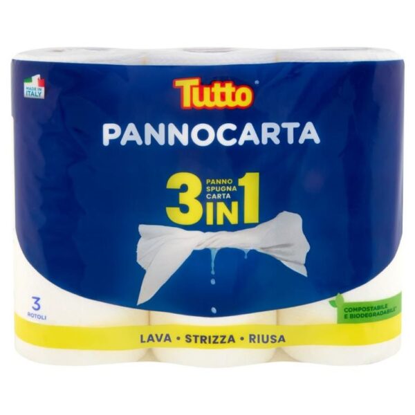 Tutto Pannocarta 3in1 x 3 Rotoli